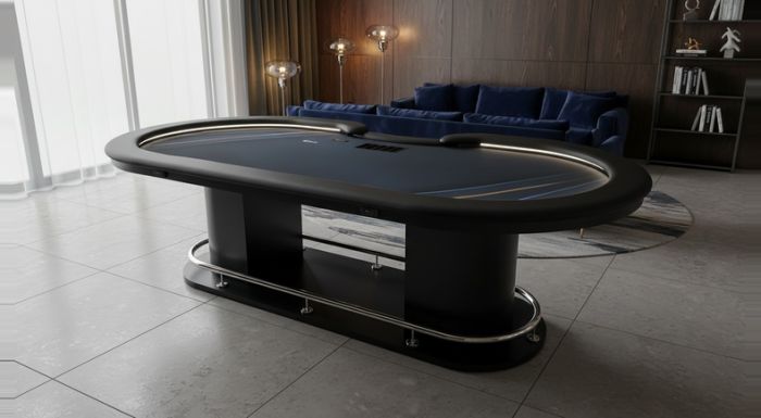 Mesa de Poker Luxo com LED e Coluna com Arco - L27